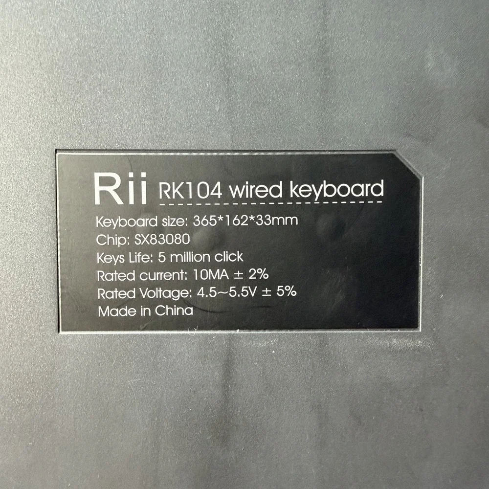 Rii Mixed Color Led Backlit Multimedia Gaming Keyboard (RK104)